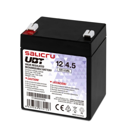 UBT / Batería AGM recargable de 4,5 Ah - 100 Ah / 12 V
